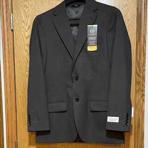 Men's Black Suit Jacket Premium Stretch, Tailored Fit
